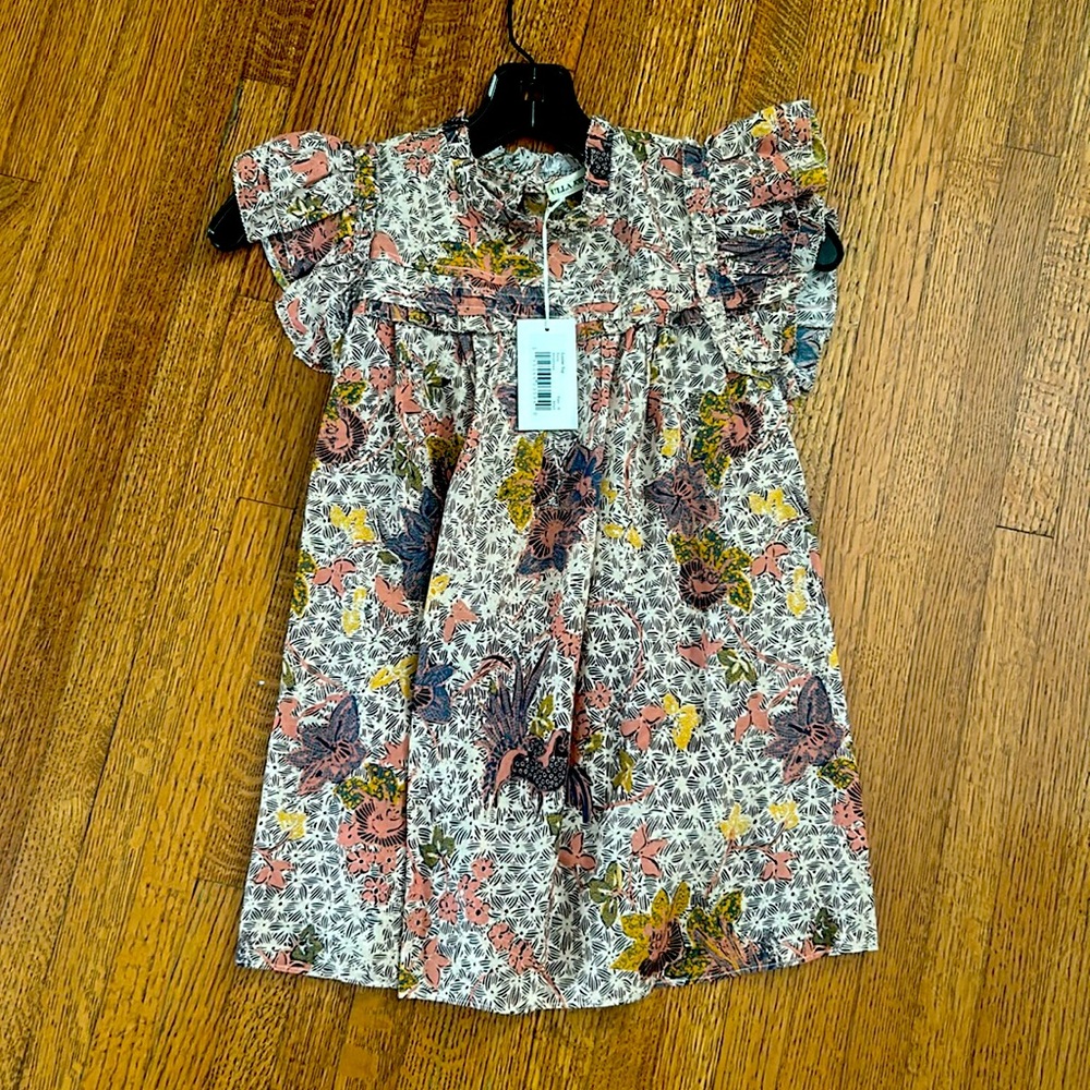 NWT Ulla Johnson cotton floral print sleeveless shirt.